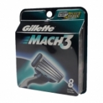 Gillette Mach3 Refill Cartridges 1 Pack 8 Cartridges packaging